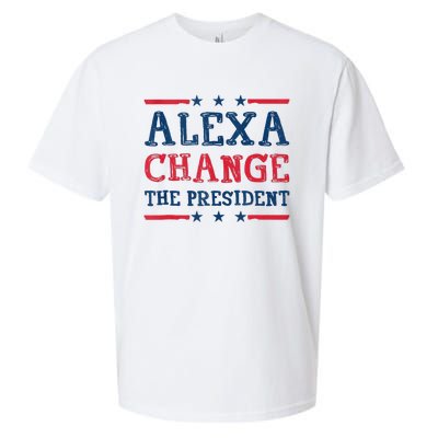 Alexa Change The President Funny Quote Humor Sueded Cloud Jersey T-Shirt