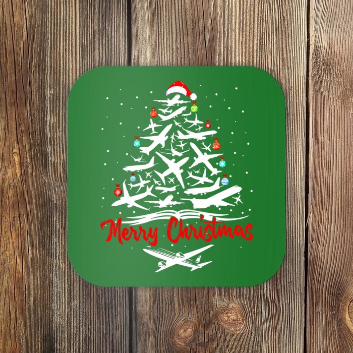 Airplane Christmas Tree Coaster