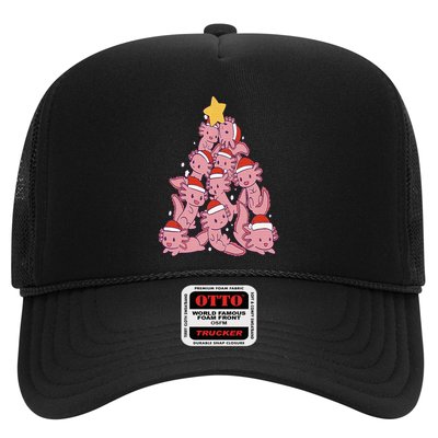 axolotl christmas tree pajamas Santa Claus pj Trucker Hat