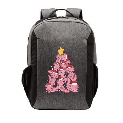 axolotl christmas tree pajamas Santa Claus pj Vector Backpack
