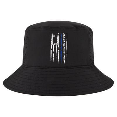 Alabama Cop Thin Blue Line Leo Police American Flag Cool Comfort Performance Bucket Hat