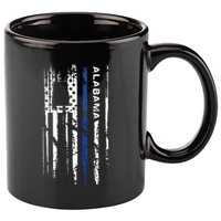 Alabama Cop Thin Blue Line Leo Police American Flag 11oz C Handle Ceramic Mug