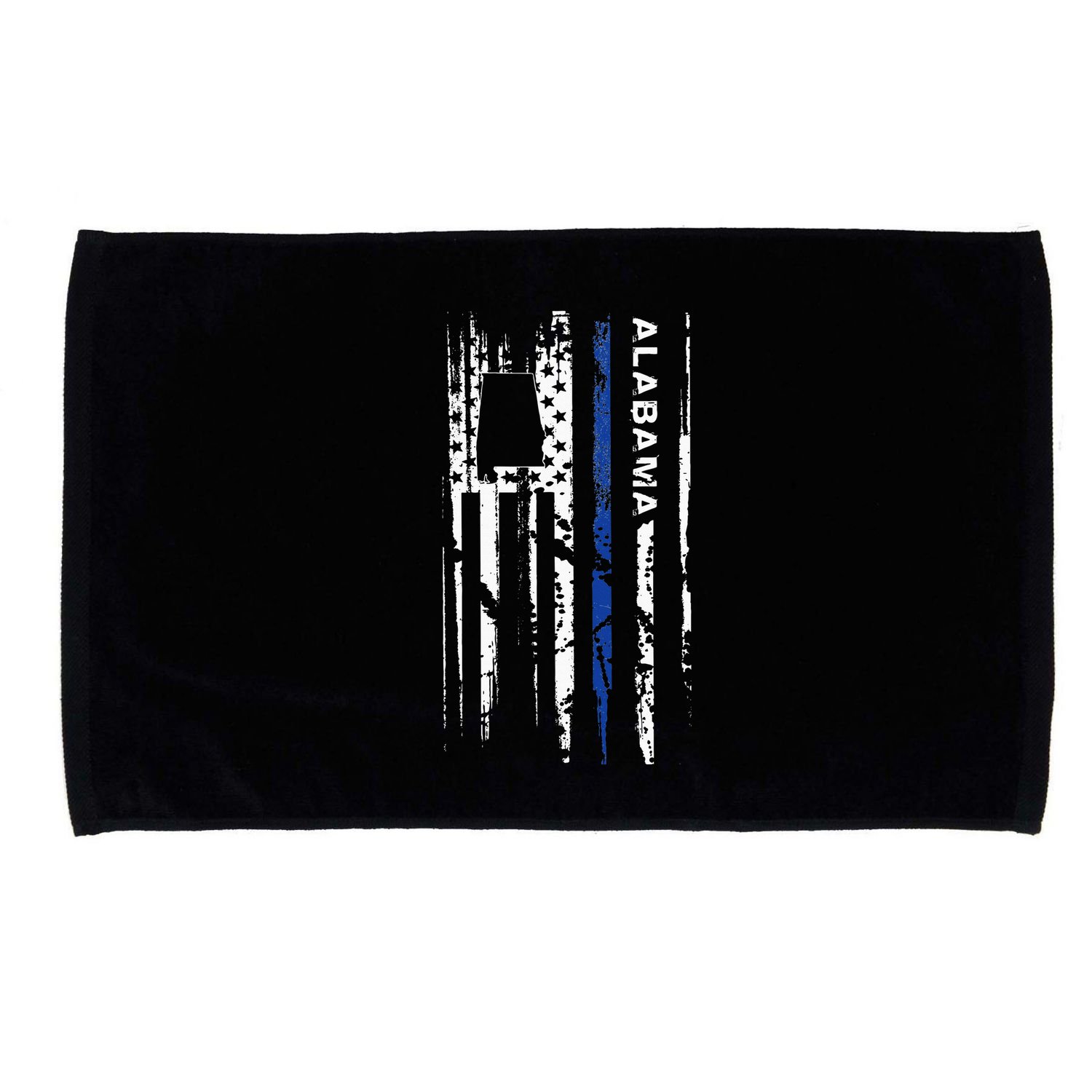 Alabama Cop Thin Blue Line Leo Police American Flag Microfiber Hand Towel