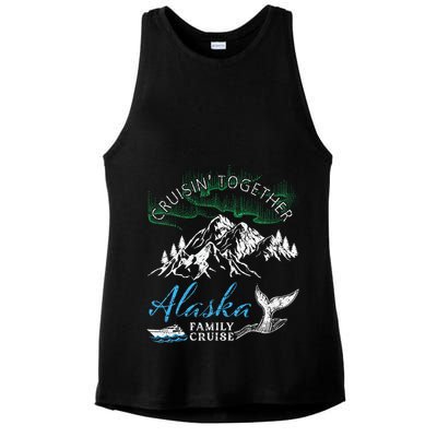 Alaska Cruisin Together Family Cruise North Lights Cruising Ladies PosiCharge Tri-Blend Wicking Tank