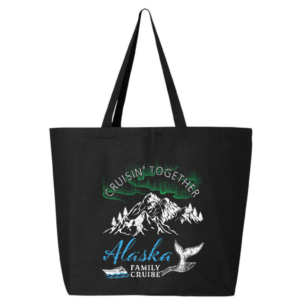 Alaska Cruisin Together Family Cruise North Lights Cruising 25L Jumbo Tote