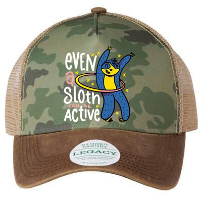 Active Sloth Funny Legacy Tie Dye Trucker Hat