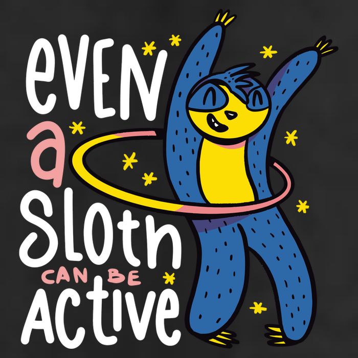 Active Sloth Funny Cool Comfort Performance Bucket Hat
