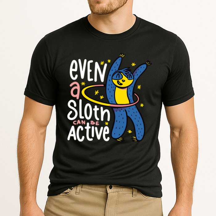 Active Sloth Funny Cooling Performance Crew T-Shirt