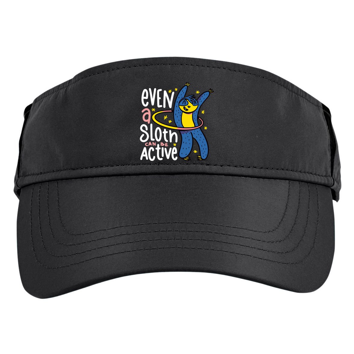 Active Sloth Funny Adult Drive Performance Visor