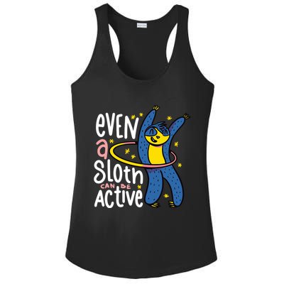 Active Sloth Funny Ladies PosiCharge Competitor Racerback Tank