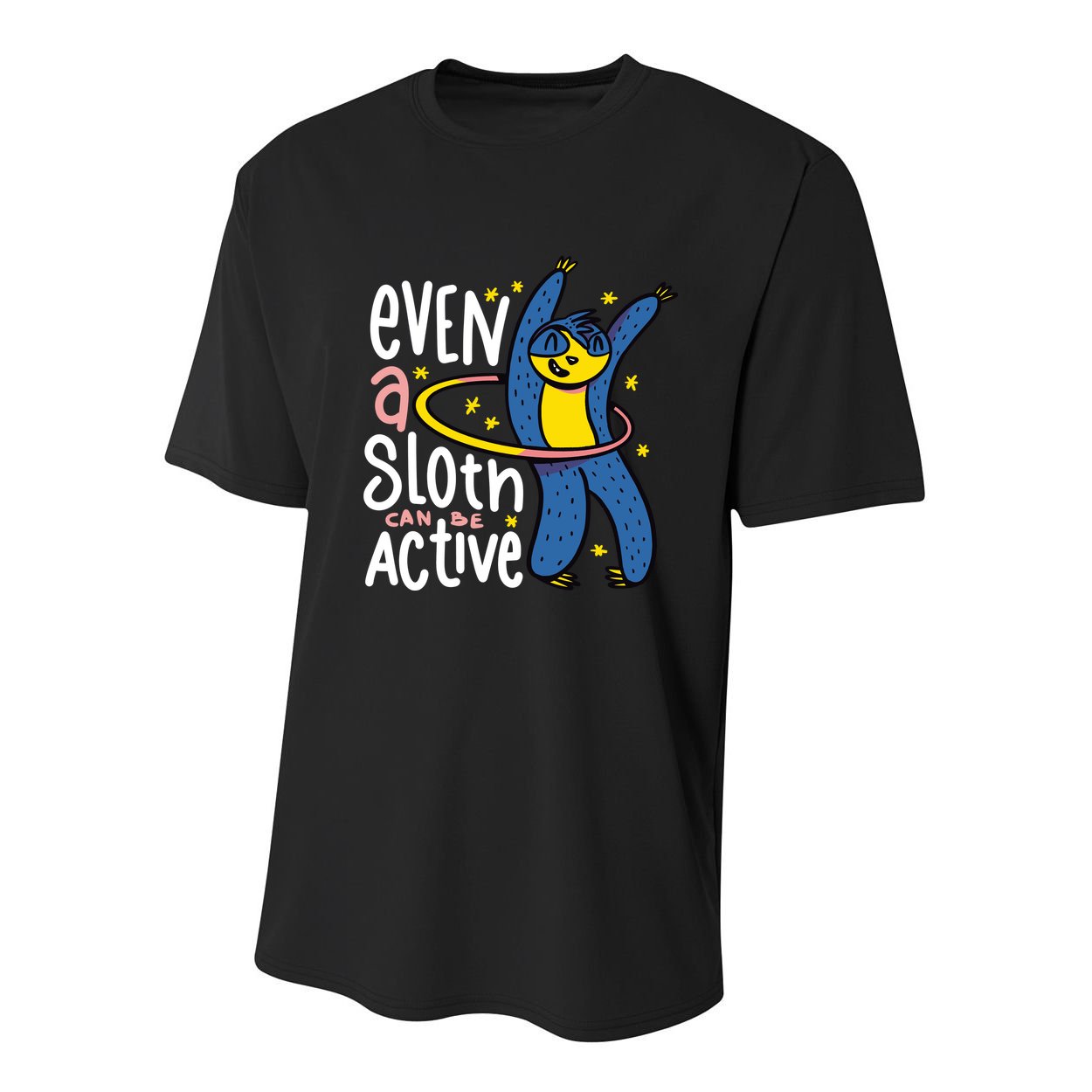 Active Sloth Funny Youth Performance Sprint T-Shirt