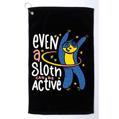 Active Sloth Funny Golf Towel