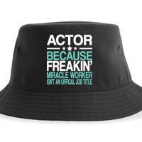 Actor Miracle Worker Official Job Title Sustainable Bucket Hat