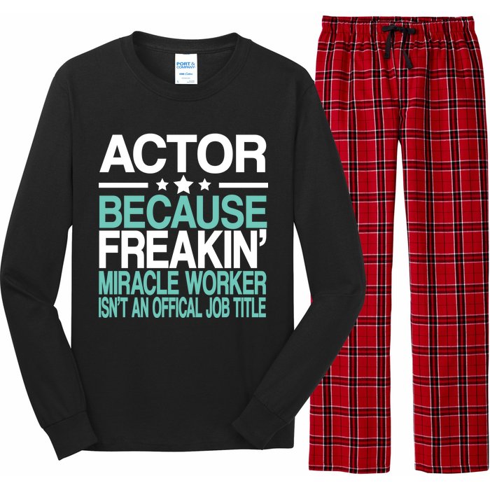 Actor Miracle Worker Official Job Title Long Sleeve Pajama Set