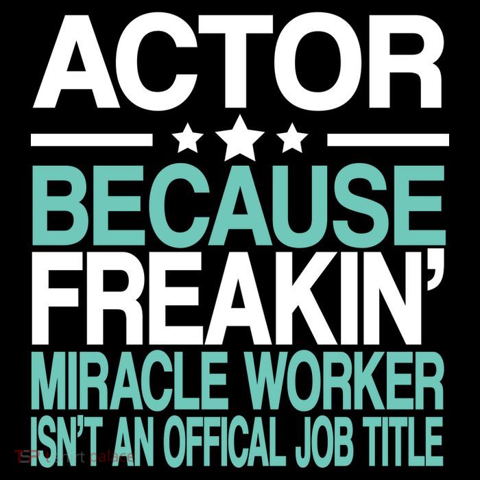 Actor Miracle Worker Official Job Title Flatbill Hat