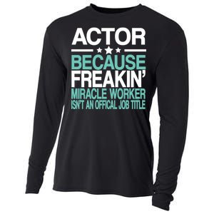 Actor Miracle Worker Official Job Title Cooling Performance Long Sleeve Crew