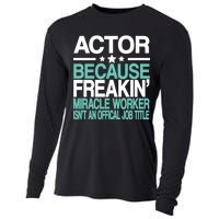 Actor Miracle Worker Official Job Title Cooling Performance Long Sleeve Crew