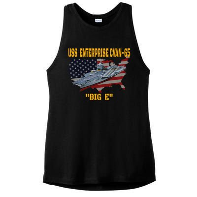 Aircraft Carrier Uss Enterprise Cvancute Gift65 Veterans Day Gift Ladies PosiCharge Tri-Blend Wicking Tank