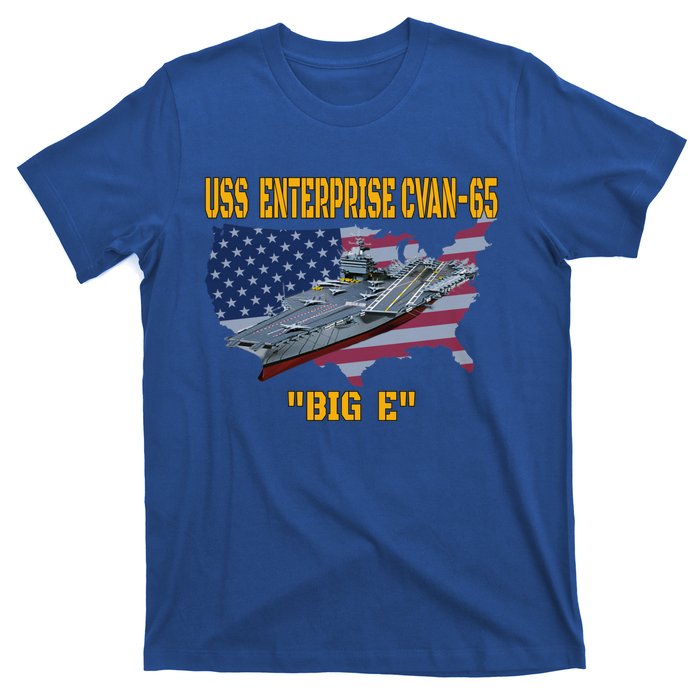 Aircraft Carrier Uss Enterprise Cvancute Gift65 Veterans Day Gift T-Shirt