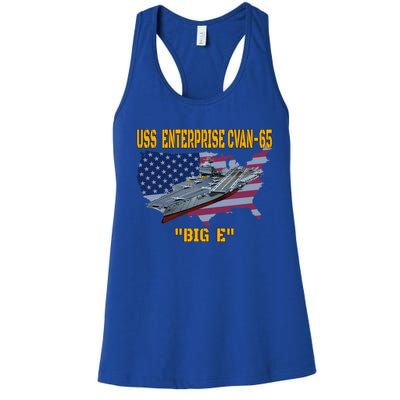 Aircraft Carrier Uss Enterprise Cvancute Gift65 Veterans Day Gift Women's Racerback Tank