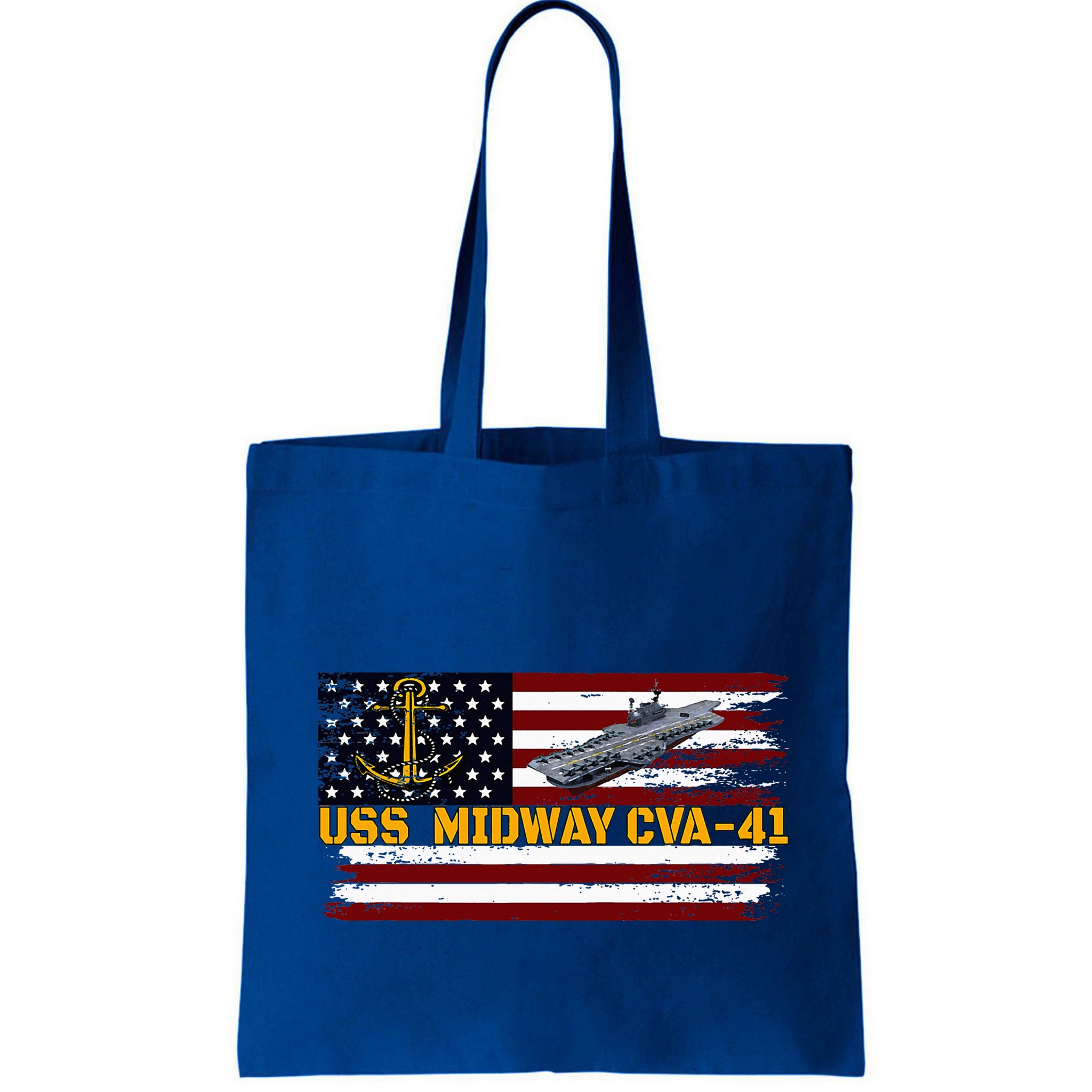 Aircraft Carrier Uss Midway Cva41 Veterans Day FatherS Day Bag