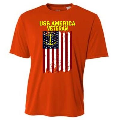 Aircraft Carrier Uss America Cvcute Gift66 Cvacute Gift66 Veteran's Day Meaningf Cooling Performance Crew T-Shirt