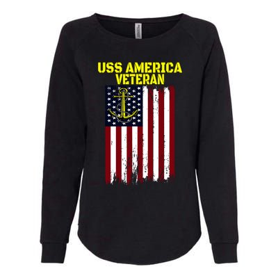 Aircraft Carrier Uss America Cvcute Gift66 Cvacute Gift66 Veteran's Day Meaningf Womens California Wash Sweatshirt