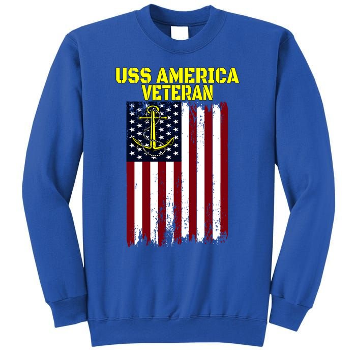 Aircraft Carrier Uss America Cvcute Gift66 Cvacute Gift66 Veteran's Day Meaningf Sweatshirt