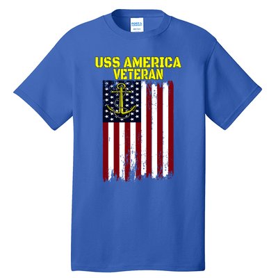 Aircraft Carrier Uss America Cvcute Gift66 Cvacute Gift66 Veteran's Day Meaningf Tall T-Shirt