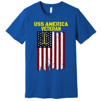 Aircraft Carrier Uss America Cvcute Gift66 Cvacute Gift66 Veteran's Day Meaningf Premium T-Shirt