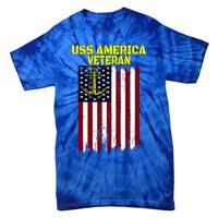 Aircraft Carrier Uss America Cvcute Gift66 Cvacute Gift66 Veteran's Day Meaningf Tie-Dye T-Shirt