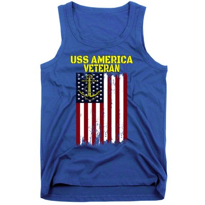 Aircraft Carrier Uss America Cvcute Gift66 Cvacute Gift66 Veteran's Day Meaningf Tank Top