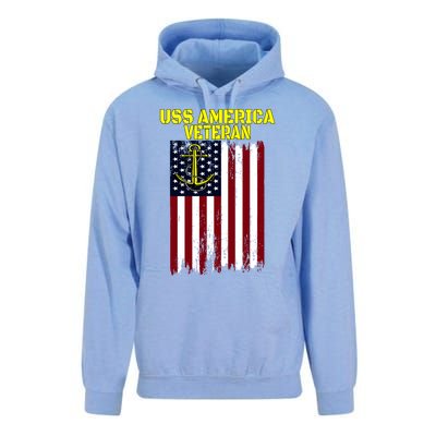 Aircraft Carrier Uss America Cvcute Gift66 Cvacute Gift66 Veteran's Day Meaningf Unisex Surf Hoodie