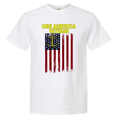 Aircraft Carrier Uss America Cvcute Gift66 Cvacute Gift66 Veteran's Day Meaningf Garment-Dyed Heavyweight T-Shirt