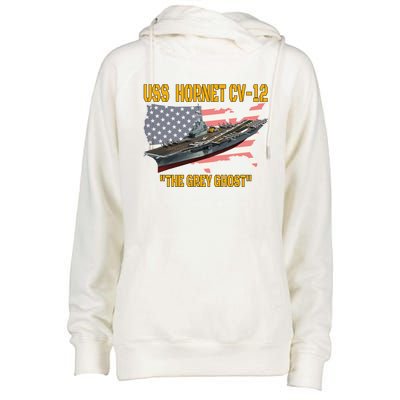 Aircraft Carrier Uss Hornet Cvfunny Gift12 Veterans Day Father's Day Funny Gift Womens Funnel Neck Pullover Hood