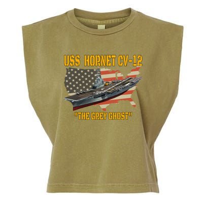 Aircraft Carrier Uss Hornet Cvfunny Gift12 Veterans Day Father's Day Funny Gift Garment-Dyed Women's Muscle Tee