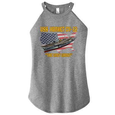 Aircraft Carrier Uss Hornet Cvfunny Gift12 Veterans Day Father's Day Funny Gift Women's Perfect Tri Rocker Tank