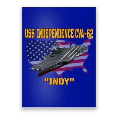 Aircraft Carrier Uss Independence Cvagift62 Veterans Day Gift Poster