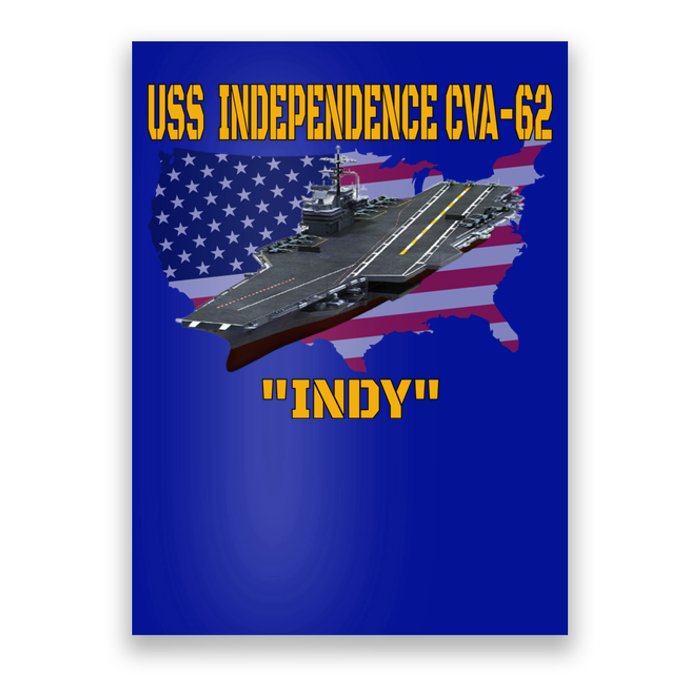 Aircraft Carrier Uss Independence Cvagift62 Veterans Day Gift Poster