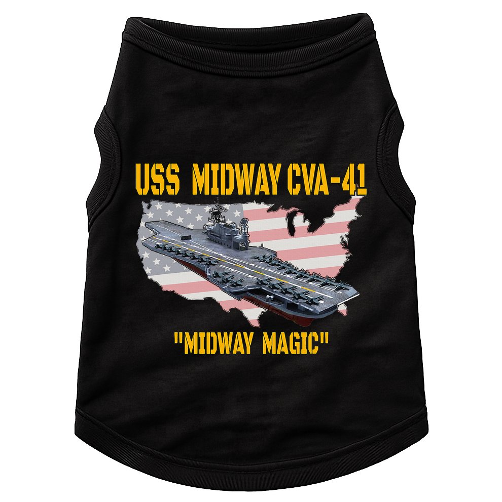 Aircraft Carrier Uss Midway Cva41 Veterans Day Doggie Tank