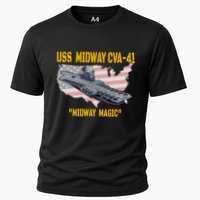 Aircraft Carrier Uss Midway Cva41 Veterans Day Cooling Performance Crew T-Shirt