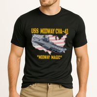 Aircraft Carrier Uss Midway Cva41 Veterans Day Cooling Performance Crew T-Shirt