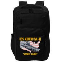 Aircraft Carrier Uss Midway Cva41 Veterans Day Impact Tech Backpack