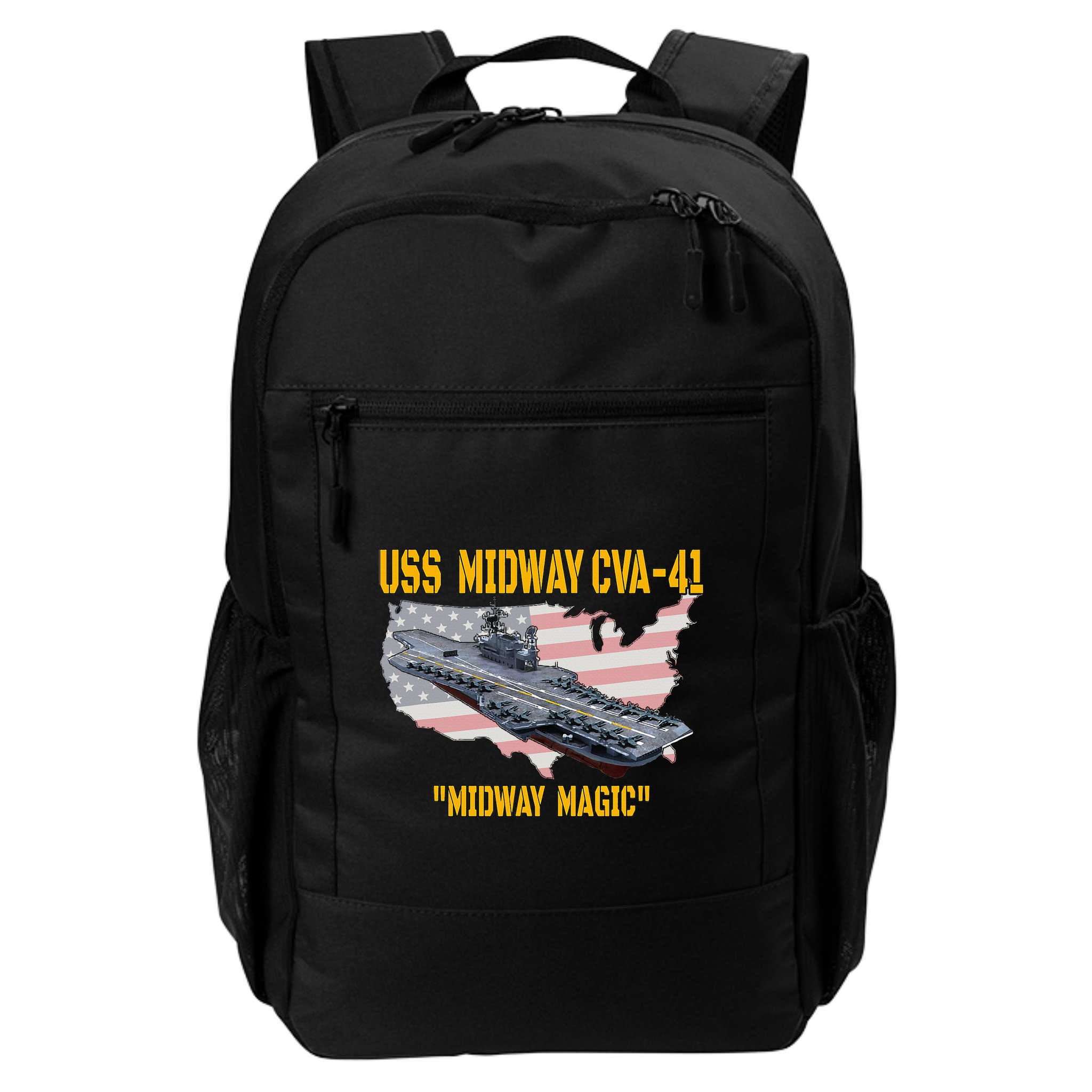 Aircraft Carrier Uss Midway Cva41 Veterans Day Backpack