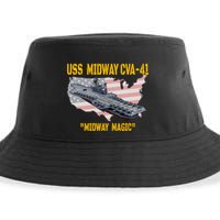 Aircraft Carrier Uss Midway Cva41 Veterans Day Sustainable Bucket Hat