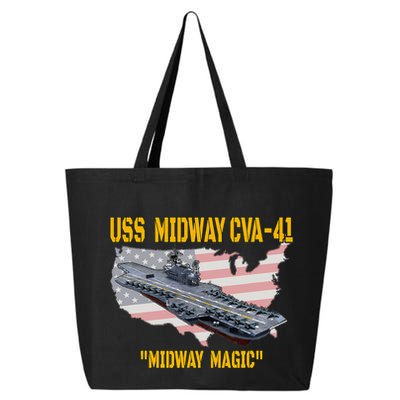 Aircraft Carrier Uss Midway Cva41 Veterans Day 25L Jumbo Tote
