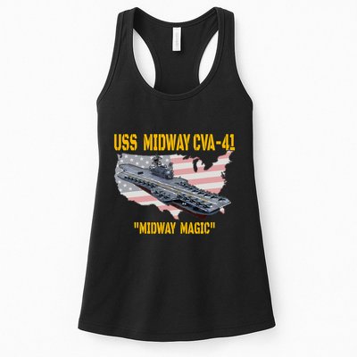 Aircraft Carrier Uss Midway Cva41 Veterans Day Womens Tank Top