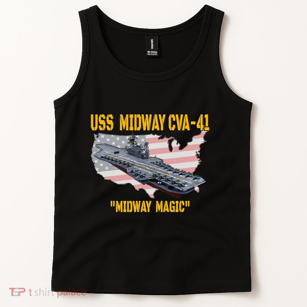 Aircraft Carrier Uss Midway Cva41 Veterans Day Tank Top