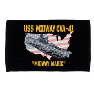 Aircraft Carrier Uss Midway Cva41 Veterans Day Microfiber Hand Towel