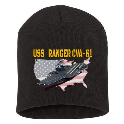 Aircraft Carrier Uss Ranger Cva61 Veterans Day Short Acrylic Beanie